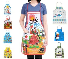 pack 2 Kitchen Bib Washable  Chef BBQ Cooking Baking Party Restaurant Aprons