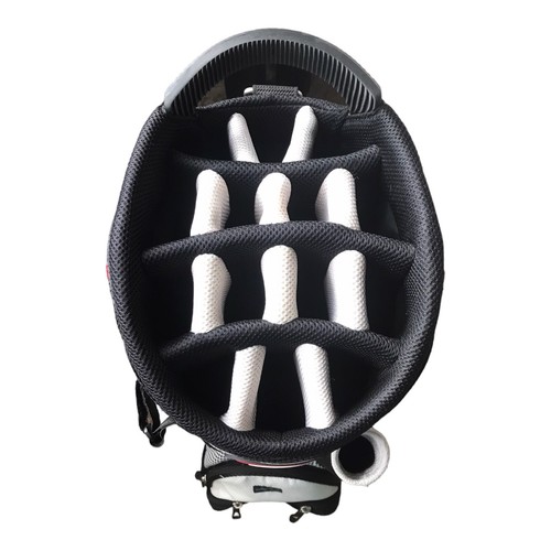 SUN MOUNTAIN Diva Women's Cart Golf Bag 15 Divider Black White Houndstooth Read - Picture 12 of 17