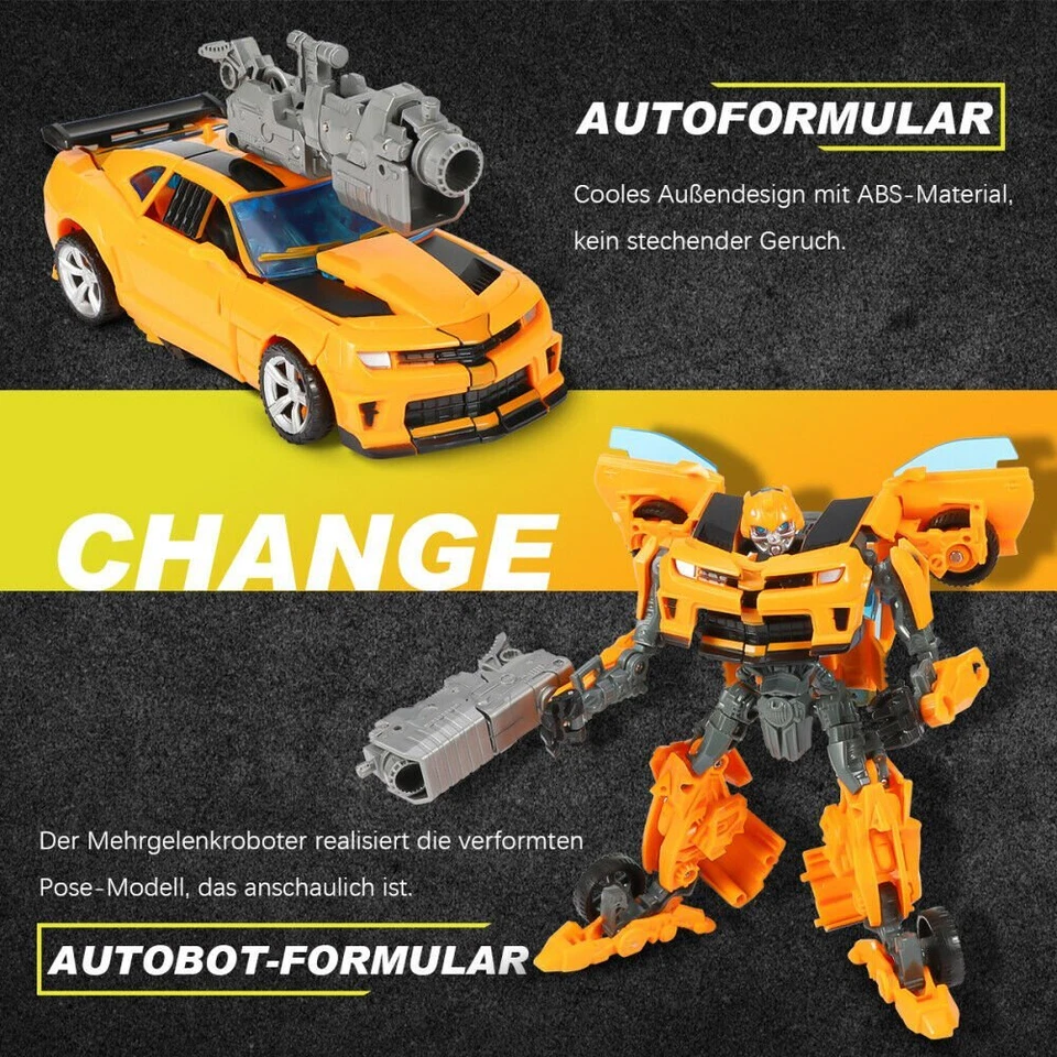 Kinder Transformer Bumblebee Roboter Flim Figur Auto Actionsfigur Spielzeug DHL - Bild 3 von 4