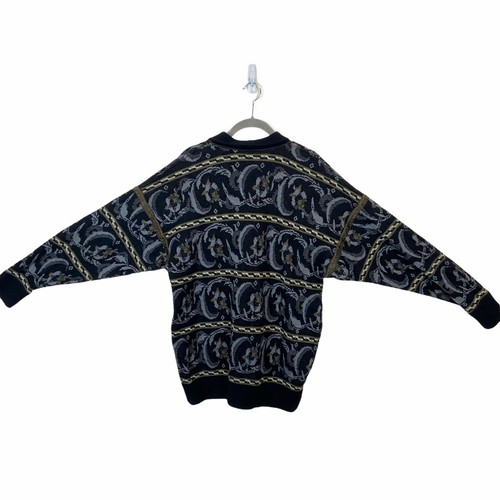 Mock Neck Sweater Vintage Frances La Vie Womens Multicolor Abstract Size XXL - Picture 2 of 7