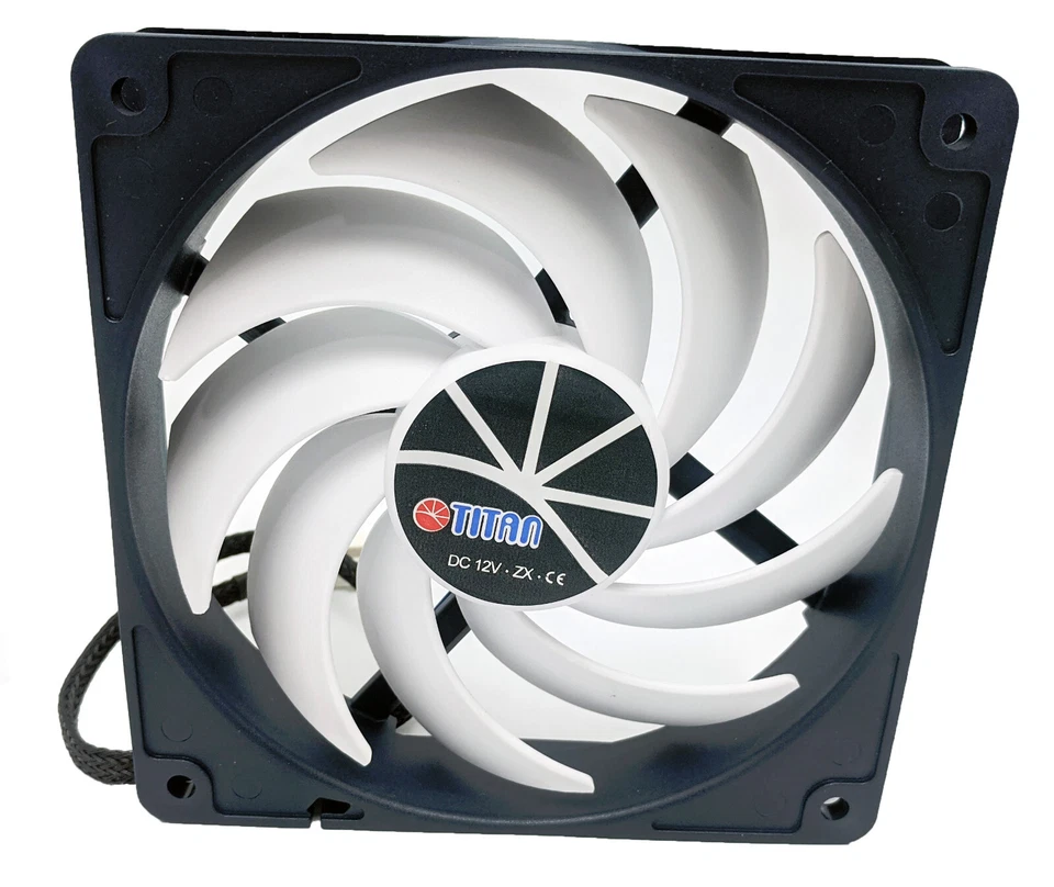 NEW Titan Kukri Cool & Silent 9-Blade 120mm 4-pin PWM 12V DC PC Case Cooling Fan - Image 3 of 4
