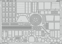 MW22 Eduard 32458 F-100F Exterior 1/32 1/32 Pe Set For Trumpeter