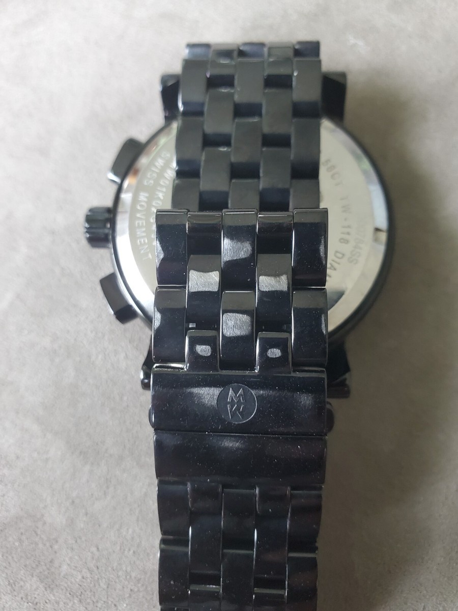 Michele Sport Sail Diamond Watch Black | eBay