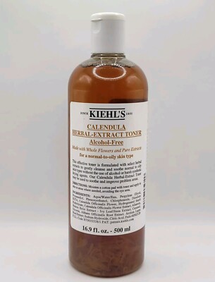 Kiehl's Calendula Herbal-Extract Toner Alcohol-Free  16.9 oz Normal to Oily Skin