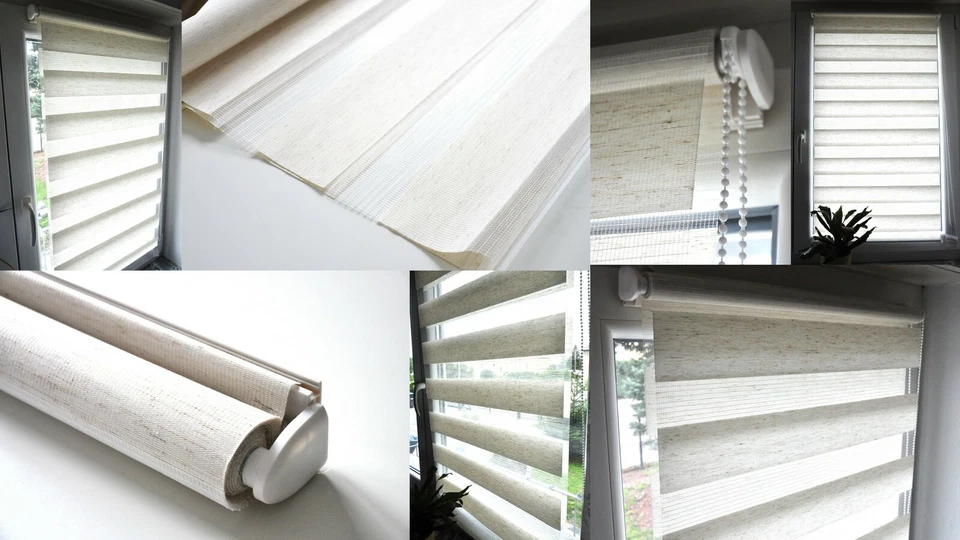 Doppelrollo Duo Rollo Klemmfix ohne Bohren Easyfix Fenster Klemmrollo blickdicht - Bild 2 von 4