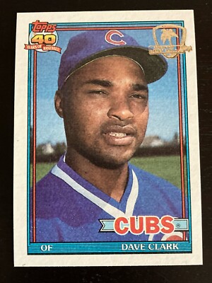 1991 Topps Operation Desert Shield #241 Dave Clark Chicago Cubs