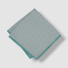 Alfani Men's Green Geometric Pocket Square 12.5 x 12.5