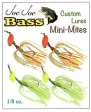 JOE BASS Custom Spinner Baits!  (4 pk) 1/8 oz 30% Off & FREE SHIP INTRO OFFER!!!