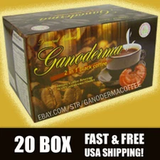Ganoderma 2 in 1 Black Coffee - 20 Box(400 ct) - Free Shipping
