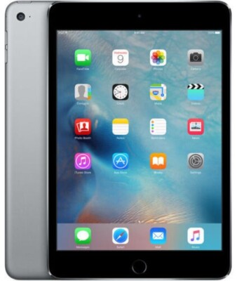 Apple iPad Mini 4 128GB, Wi-Fi, 7.9 in Space Gray MK9N2LL/A Mini4 128 GB Grey