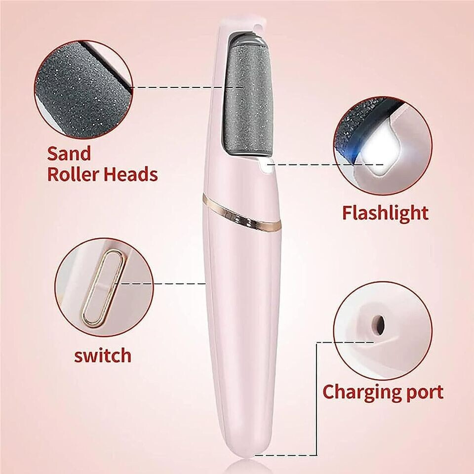 Nuve Smooth Pedicure Wand Flawless Pedi for Feet Callus Remover for Women Men