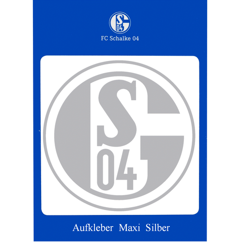 Aufkleber Maxi FC Schalke 04 Blau Weiß Gold Silber Weiß transparent Sticker S04 - Bild 14 von 17