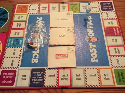 Vintage 1968 Post Office Board Game By Hasbro Rare Ebay