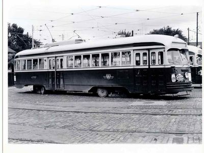 6DD104 RP 1958 TTC TORONTO TRANSPORT COMMISSION STREETCAR #4757 EGLINTON