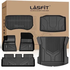 Lasfit Floor Mat for Tesla Model 3 2022 2023 1st & 2nd & Front Trunk &Rear Cargo