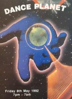 Dance planet ''one step beyond'' 8.5.92 @ aston villa leisure center rave flyer 