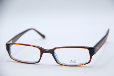 NEW SAMA BY S.VANCE JACKSON BRN BLUE AUTHENTIC DESIGNER FRAMES EYEGLASSES 50-19