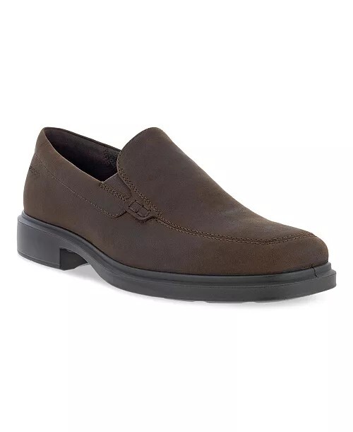Ecco Helsinki 2-Men’s Easy Slip On Potting Soil Brown Dress Shoes EU42 8-8.5 EUC Men main image 3