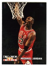 MICHAEL JORDAN~1993-94 NBA HOOPS FACE-TO-FACE~SHARP BASKETBALL INSERT CARD#FTF10
