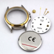 Watch Housing Ø 1 1/32in for Eta Quartz Movement with Dial Hand Set Crown