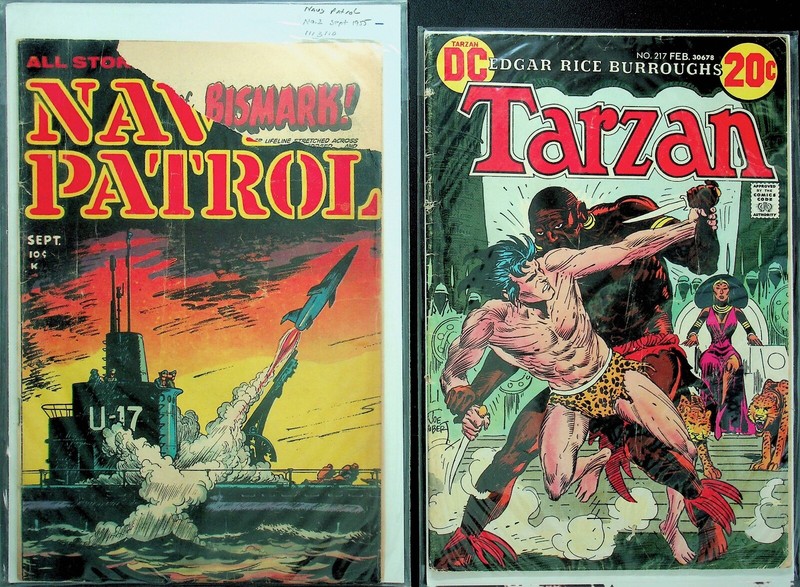 NAVY PATROL & TARZAN Comic Book Lot of 2 - E12-G2