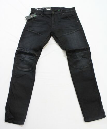 G-Star Raw Men&#039;s 5620 3D Zip Knee Skinny Jeans CD4 Dark Aged Size 32x30 NWT