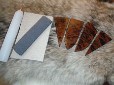 PRO BEGINNERS KIT FLINT KNAPPING Obsidian Primitive Skinning Knife Preform Tools