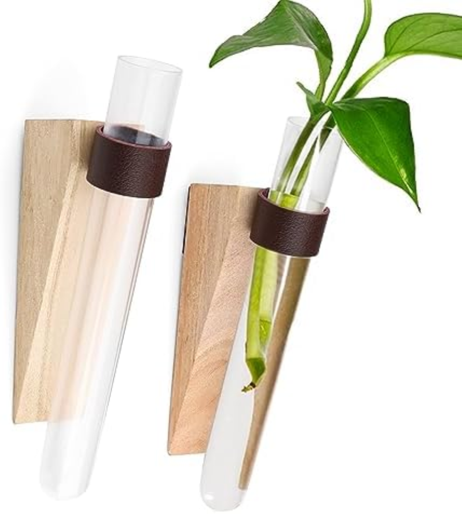 Vaso per Provette Sospeso, SPRHR 2 Pezzi Provette Vaso Fiori, Vaso per Provette,