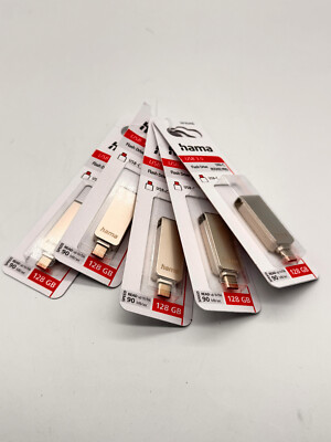 Hama Uni-C Rotate Pro USB-Stick/ 128GB 3.0 /Silber 90MB/s
