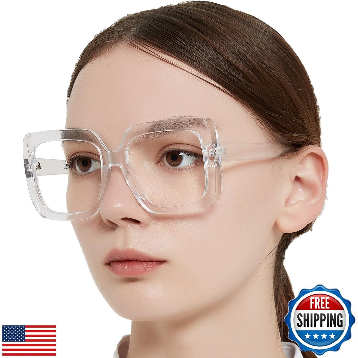 OCCI CHIARI Clean Large Reading Glasses Women Low Strength Readers