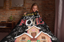 CUSTOMIZED NAME THIS IS MY CHRISTMAS MOVIE WATCHING BLANKET FLEECE BLANKET
