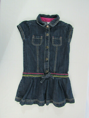 Gymboree - Little Girl's Size 5 Denim Jean Dress - Embroidered Accents & Pleated | eBay Gymboree - Little Girl's Size 5 Denim Jean Dress - Embroidered Accents & Pleated | eBay