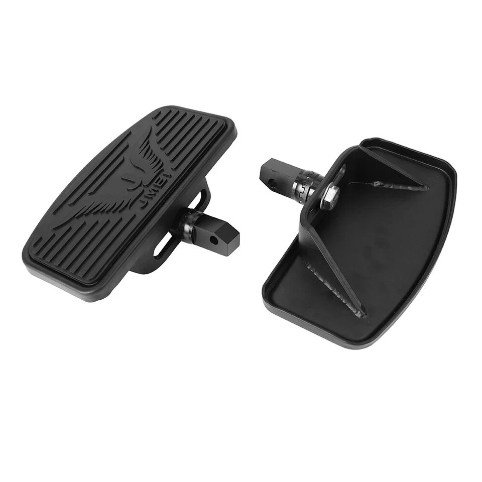 2x Black Motorcycle Adjustable Front Driver Floorboard Footrest For Honda Suzuki — 第 4/4 张图片