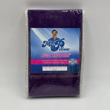 NIP My Pillow Giza Dreams Queen Pillowcase Set 21" x 34" Purple Egyptian Cotton