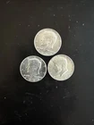 LOT OF (3) 1964 KENNEDY HALF DOLLARS 90% SILVER