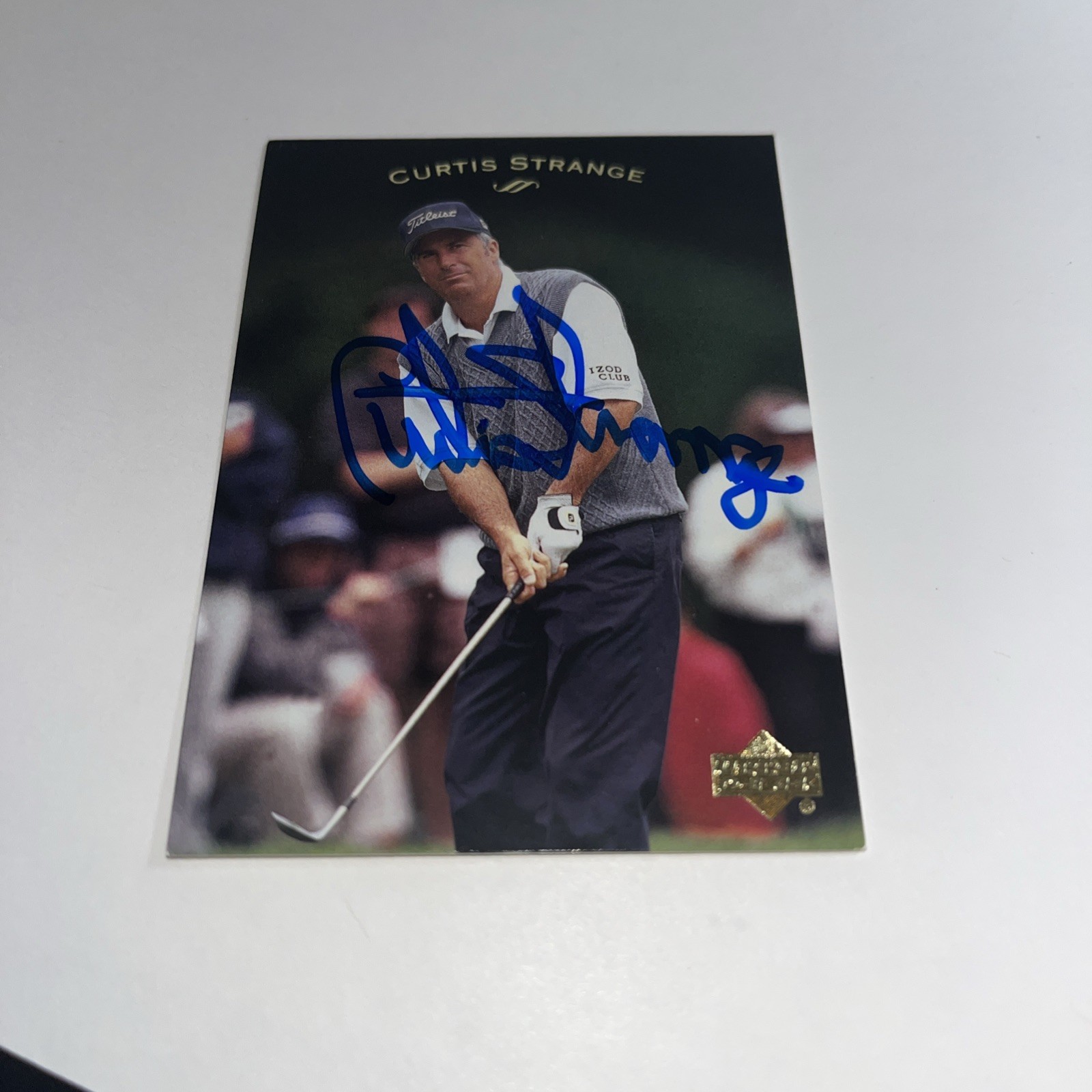 Curtis Strange Signed 2003 Upper deck Card