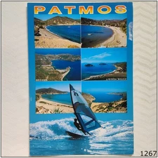 Greece Patmos 7 View 2007 Large Postcard (P1267)