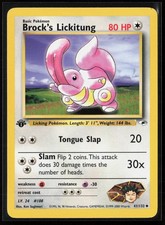 Brock's Lickitung 41/132 1st Edition Uncommon Gym Heroes Pokemon LP on eBay