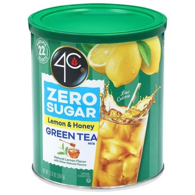 4C Zero Sugar Powdered Drink Mix Cannisters, Green Tea 41.7 Ounce (Pack of 1)