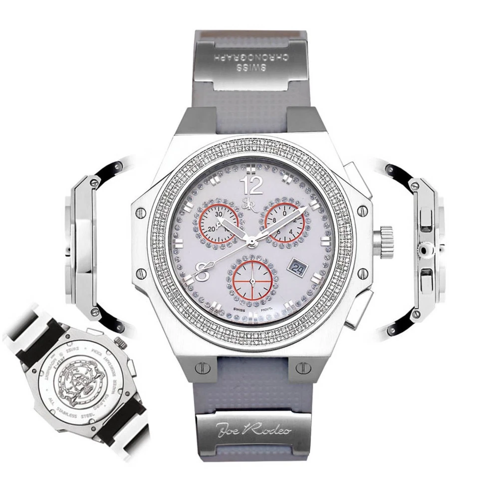 Reloj Hombre Acero Inoxidable Diamante | Joe Rodeo Shapiro 48 mm Foto 3 de 4
