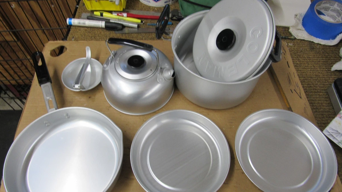 Coleman Aluminum Cook Set Camping Cookware for sale | eBay