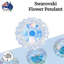 Swarovski 6701 - Crystal Flower Pendant - 27mm. 1 piece per pack - Vintage