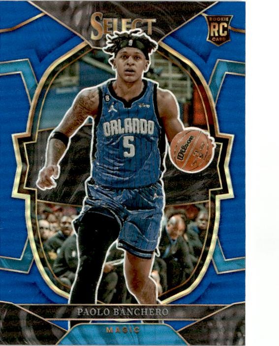 2022-23 Panini Select Blue Prizms #72 Paolo Banchero RC Orlando Magic Rookie