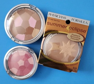 Physicians Formula 3 Piece Bundle Lot Healthy Glow /Radiant Bronzer Powder Blush