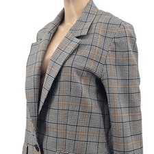 Pendleton Womens Plaid Blazer 100 Virgin Wool Size 6