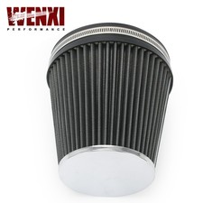 6 Cold Air Intake Filter Clampon High Flow Washable Cone Gray 7 Tall