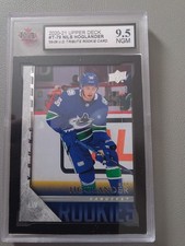 2020-21 UD#T-79 NILS HOGLANDER 05-06 UD TRIBUTE ROOKIE CARD KSA 9.5