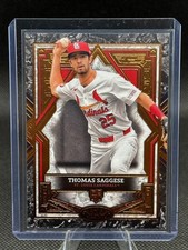 2025 Topps Tier One Thomas Saggese Bronze Foil #86 Cardinals ROOKIE