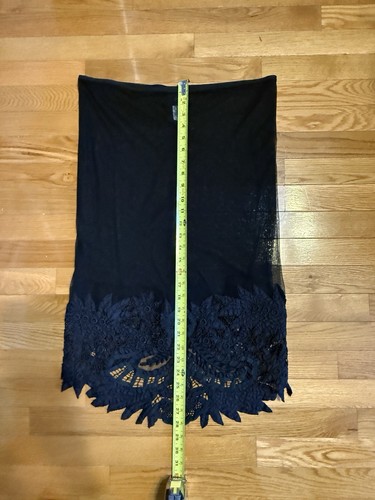 New Vntg Nearly S/S 2000 Jean Paul Gaultier FEMME Net Sexy Skirt Lace Sz.10 - Picture 7 of 14