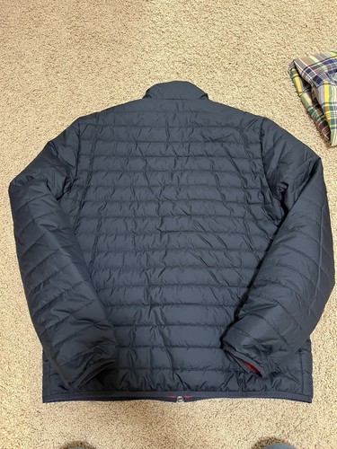 Brooks Brothers Men's Lightweight Reversible L Quilted Puffer Jacket Navy-Red - Picture 5 of 6